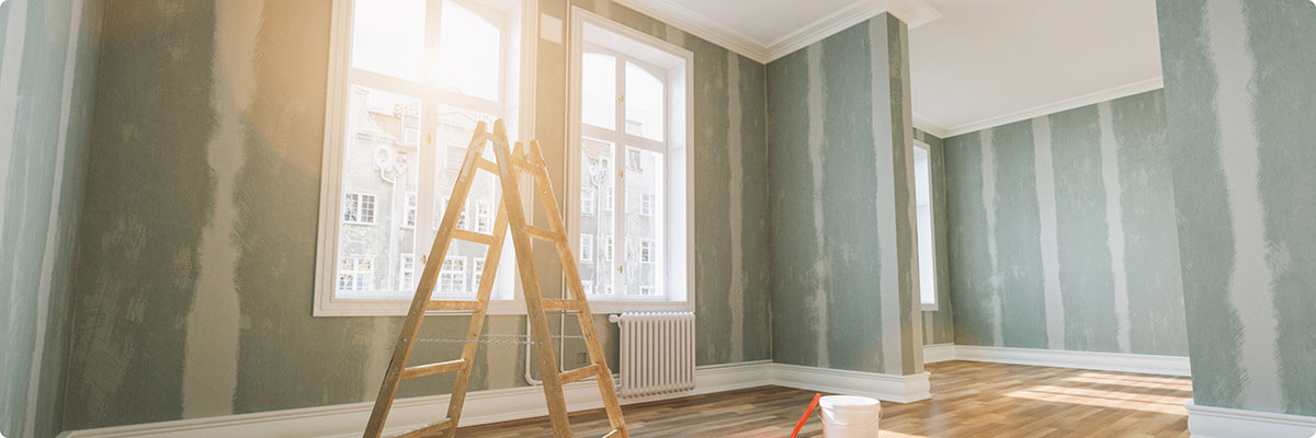 Drywall repairs financed by a conventional renovation loan