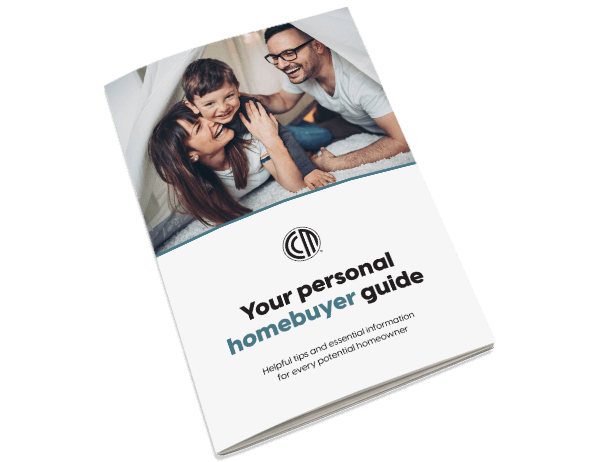 the front cover of CCM's personal homebuyer guide for potential homebuyers