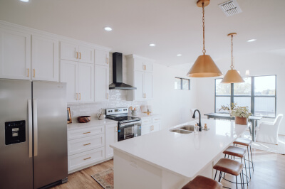 The kitchen of new homeowners